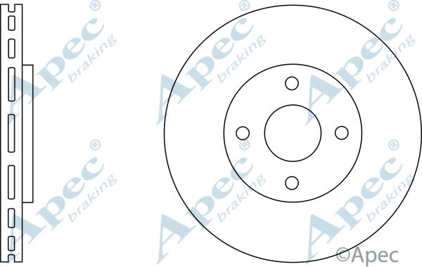 APEC BRAKING Тормозной диск DSK2670